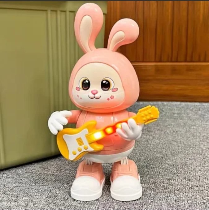 Dancing giturist rabbit toy